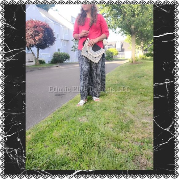 New Handmade Black Sliver Crossbody Banjara Bag - Designer Beautiful - Picture 12 of 12